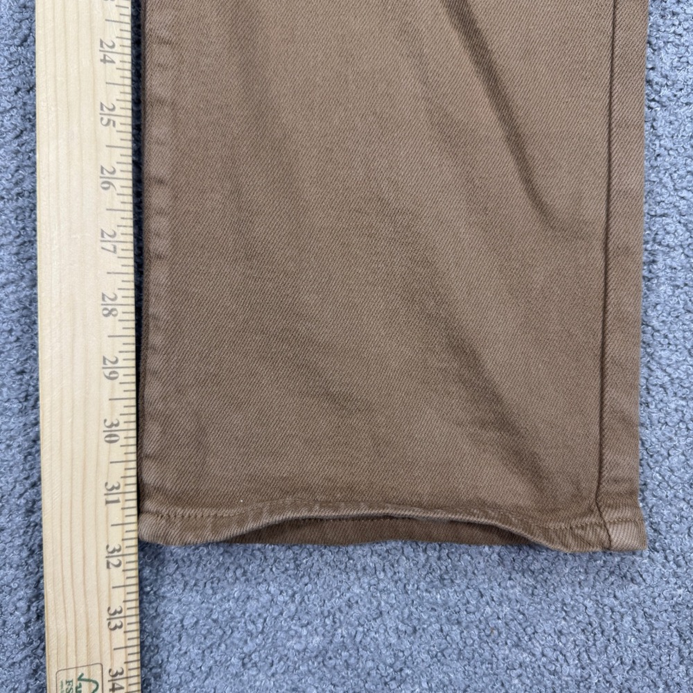 Wilfred Free Baggy Pants Women's 4 Brown Canvas Straight Leg High Rise Utiltiy - Picture 4 of 11